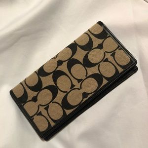 Coach checkbook cover